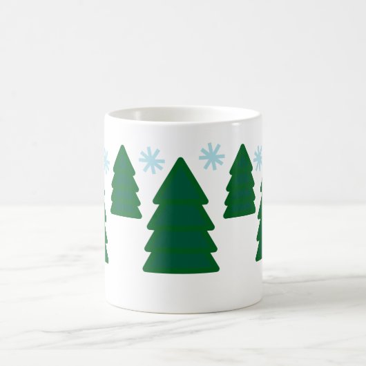 Mok - Pijnbomen met sneeuwvlokken (Center)