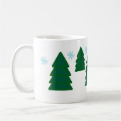 Mok - Pijnbomen met sneeuwvlokken (Links)