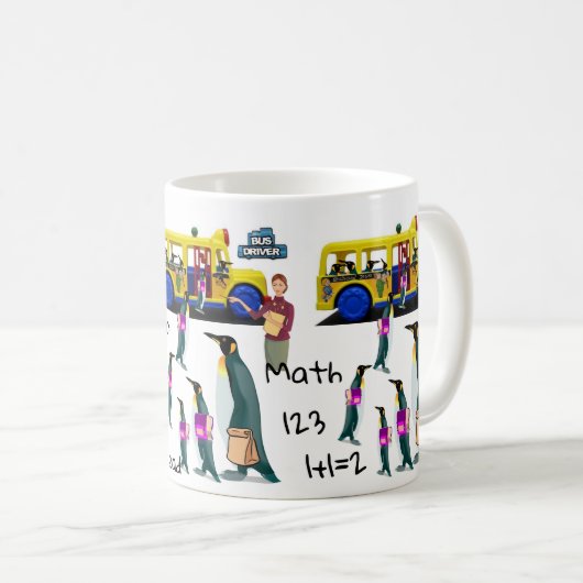 Mok pinguïnscholier Stuurschauffeur (Voorkant rechts)