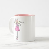 Mok  Pink Angel Ballerina (Voorkant links)