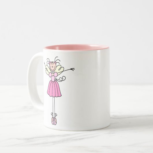 Mok  Pink Angel Ballerina (Voorkant links)