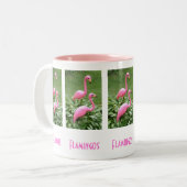 Mok PINK FLAMINGOS (Voorkant links)