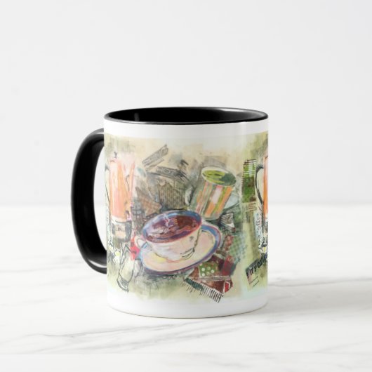 mok "Pipet Hot" koffie (Voorkant links)