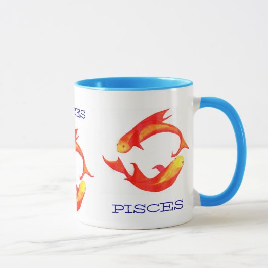 mok "Pisces" koffie (Rechts)