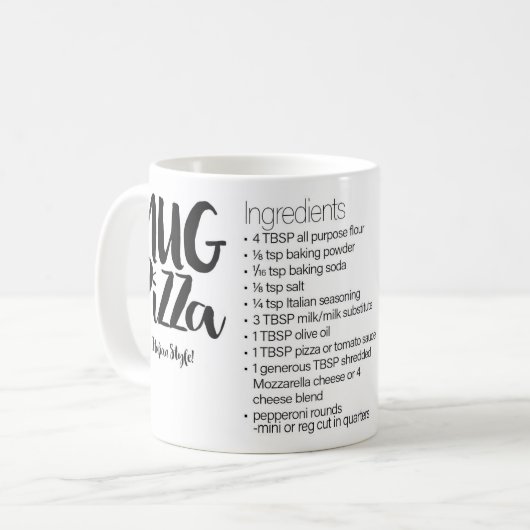 Mok Pizza Recipe Mok (Voorkant links)