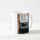 mok "PLOT TWIST" - Volledige schrijfmachine (Voorkant rechts)