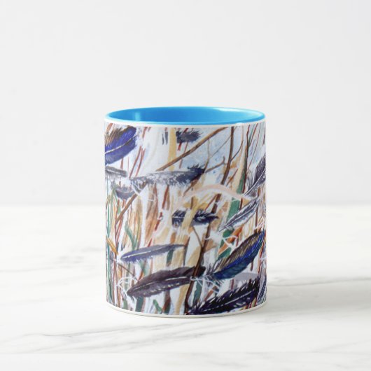 Mok PMACarlson Turquoise Feathers (Midden)