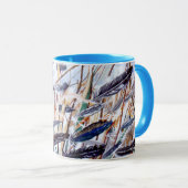 Mok PMACarlson Turquoise Feathers (Voorkant rechts)