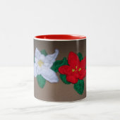 Mok - Poinsettia decoraties (Center)