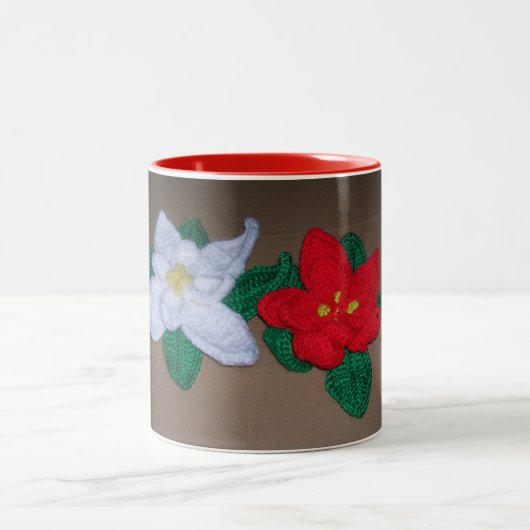 Mok - Poinsettia decoraties (Center)