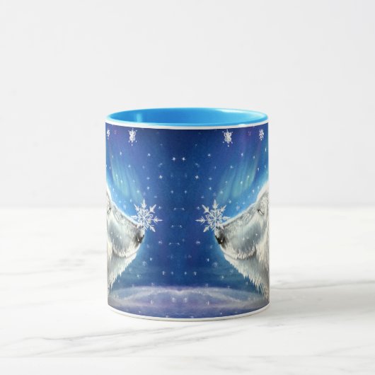 Mok - Polar Beer Sneeuwvlokken van Michaeline McDo (Midden)