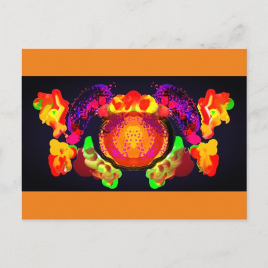 Mok pompoenset briefkaart (Voorkant)