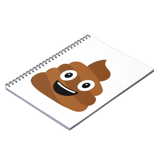 Mok Poo Emoji Notitieboek (Linkerzijde)