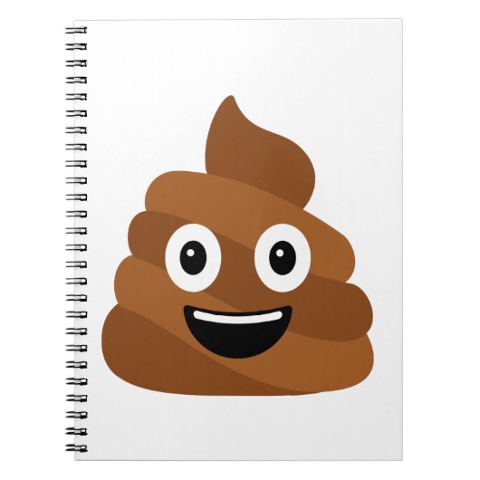 Mok Poo Emoji Notitieboek (Voorkant)