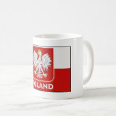 Mok Poolse Logo koffie (Voorkant rechts)