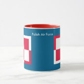 Mok Poolse luchtmacht Roundel Coffee (Midden)