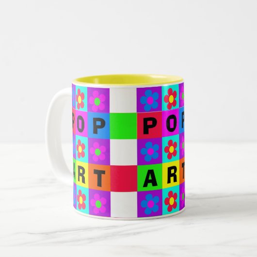 mok "Pop art" (Voorkant links)