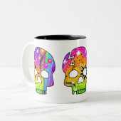 Mok - POP ART SKULLS (Voorkant links)