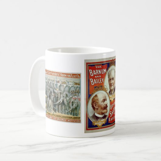 Mok Poster van Barnum en Bailey (Voorkant links)