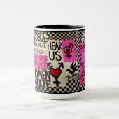 Mok Posters voor vrouwenmars (Midden)