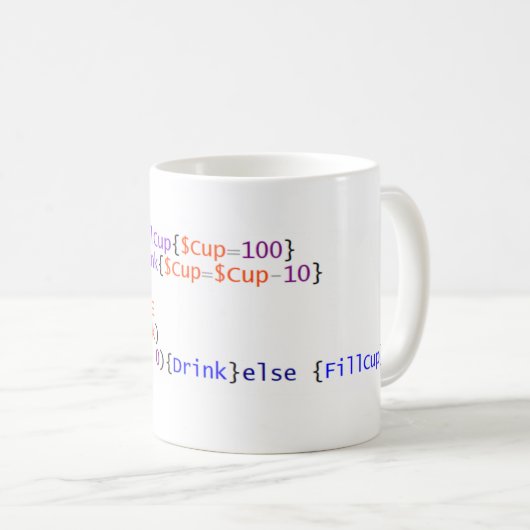 Mok PowerShell Coffee-script (Voorkant rechts)