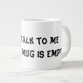 Mok " Praat niet met me tot deze Mok leeg is " (Voorkant rechts)