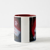 Mok prettige kerstkat in Santa Hat (Center)