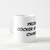 mok "Proud Cocker Spaniel Owner" (Voorkant links)