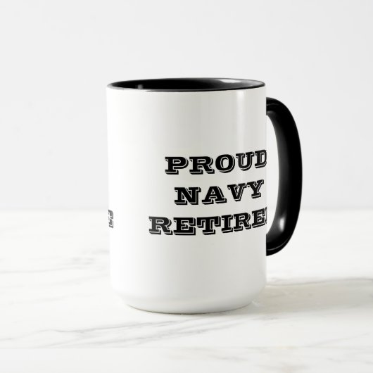 Mok Proud Navy Retiree (Voorkant rechts)