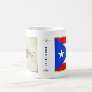 Mok Puerto Rico Flag + Map