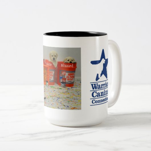 Mok Puppies verf Bucket (Voorkant rechts)