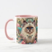 Mok Ragdoll Kat Prinses  Stijl Patroon (Links)