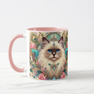 Mok Ragdoll Kat Prinses Stijl Patroon