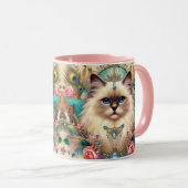 Mok Ragdoll Kat Prinses  Stijl Patroon (Voorkant rechts)