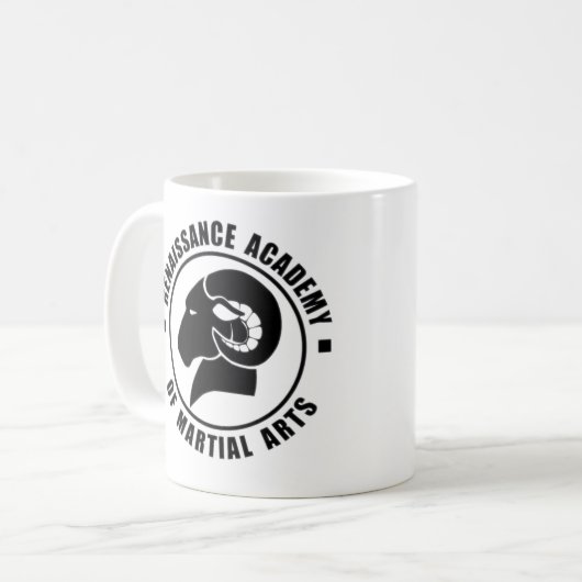 MOK RAM-koffie, zwarte Logo (Voorkant links)
