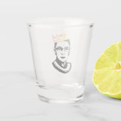 Mok RBG, Mok Ruth Bader, Ruth Bader Ginsburg Shot Glas (Achterkant)