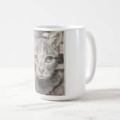 Mok realistische kattentekening  (Voorkant rechts)