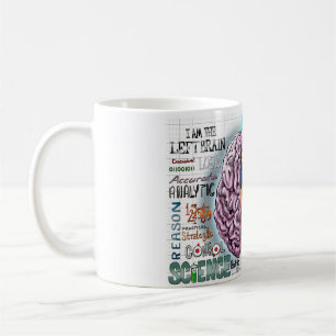 Mok rechter hersenkop linker-brein