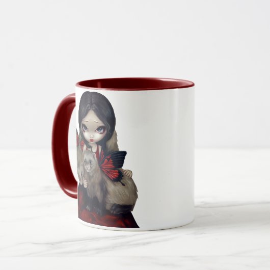 mok "Red Butterfly" (Voorkant links)