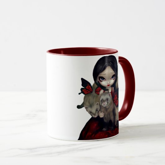 mok "Red Butterfly" (Voorkant rechts)