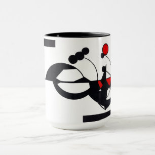 mok "Red Geo Design" koffie