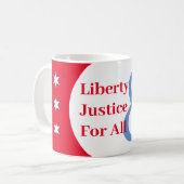 Mok Red White Blue Liberty Coffee aanpassen (Voorkant links)