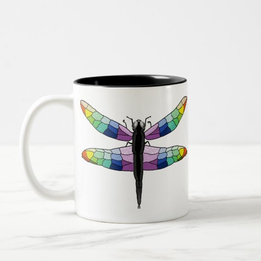 Mok regenboogdragonfly (Links)