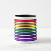 Mok - Regenboogkleurige Staven (Midden)