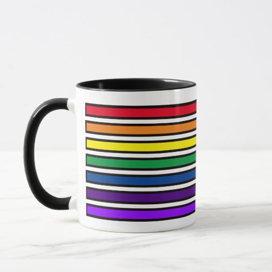 Mok - Regenboogkleurige Staven (Links)