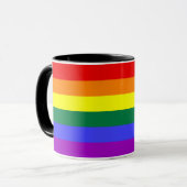 Mok regenboogpride vlag (Voorkant links)