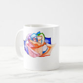 Mok regenboogRoos (Voorkant links)