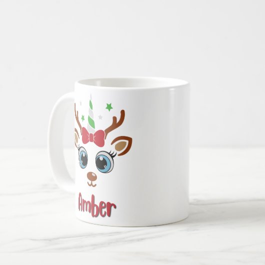 Mok rendiernaam (Voorkant links)