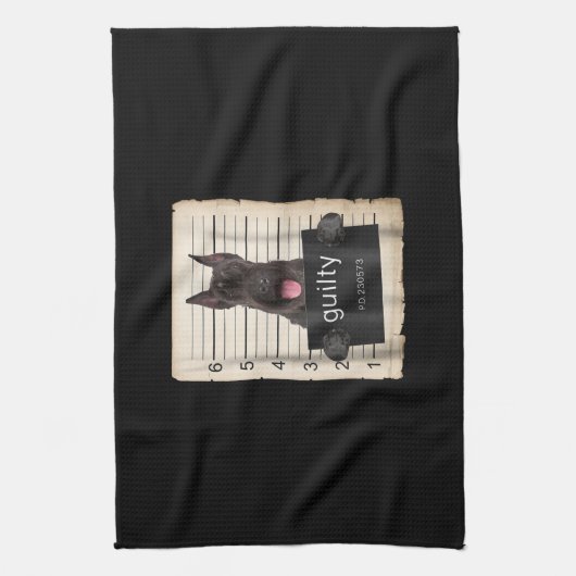 mok reus schnauzer theedoek (Verticaal)