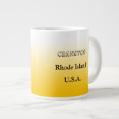 Mok - Rhode Island Staatskaart met Stad (Voorkant rechts)
